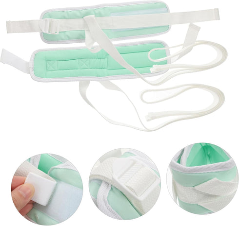 2pcs Holibanna Wrist Strap Patient Limb Fixation for Hospital Use Easy to Secure Beds and Wheelchairs Safe