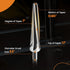 7 1-1/2" maXpeedingros Degree Tapered Ball Joint Reamer Tie Rod Reamer for Per Foot