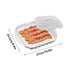 Generic 2724.5cm Microwave Bacon Tray - Non-Sticky Food Grade Cookware | Bacon Cooker for Microwave Oven | for Pizza