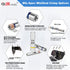JRready ST6385-16-50 MiniSeal Crimp Splices, 50 Sets Blue Butt Splice Connectors for Wire-to-Wire Splicing