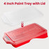 4 Inch 12-Piece Set 6 1.5" Mister Rui Paint Roller Kit, Mini Roller with Microfiber Sleeves, Tray, Liner & Cover