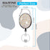 HASFINE Retractable Badge Reel with Colorful Bling Rhinestone Design, Durable Cord, Belt Clip & Key Ring Holder