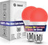 Neporal 3W 625nm Red Light Bulbs for Sleep, 100% Blue Light Blocking