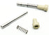 Window Screen Clips, Aluminum Replacement Spring Plunger Pins, 25 Pack, TAN Caps