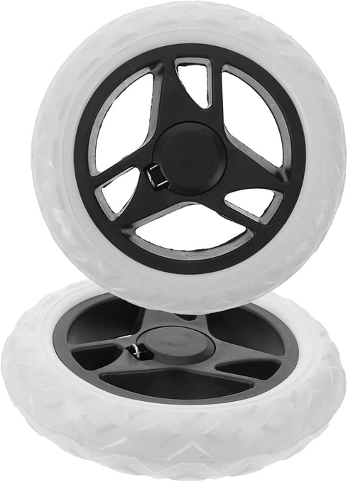 PRETYZOOM 2pcs Utility Cart Wheels Replacement for Laundry Rolling Cart Grocery Shopping
