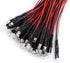 50Pcs 20cm 9-12V Light-3mm) Pre Wired LED Lights White Round Water Clear Diodes Long Wires DC for DIY Car Boat Toys
