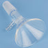 Borosilicate Glass Filter Funnel, 75mm Top Outer Dimension, Triangular Shape with Glass Filter Plate