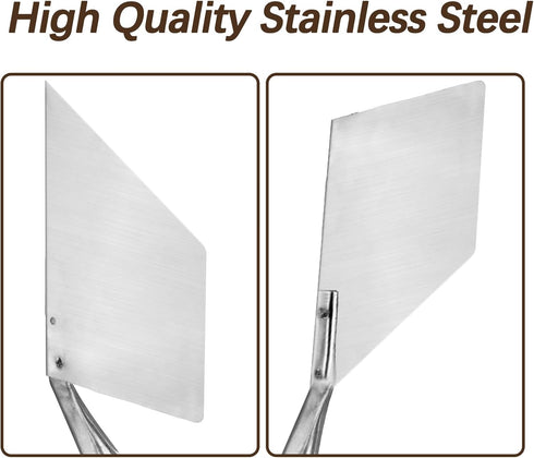 4Pcs Stainless Steel Drywall Corner Tool Set, 2 Inch Inside & Outside Corner Trowel for Bricklaying Finishing