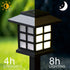 GIGALUMI Solar Outdoor Lights, 8 Pack LED Waterproof Solar Lights, Maintain 10 Hours of Lighting for Garden, Landscape,