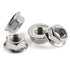 5/16-18 Serrated Flange Nut Hex Lock Nuts, Stainless Steel 304, Bright Finish, Quantity of 40
