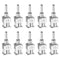 10pcs 15Gauge Stainless Steel Dispensing Needles, 1/4" Blunt Tips for Thick Liquids, Ink, and Lab Use