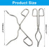 Moicstiy 8 Inch Crucible Tongs, Professional Grade Stainless Steel Clamp for Laboratory