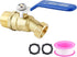Brass 3/4" Hose Bibb, 3/4" Male NPT x Garden Hose Thread, Lead-Free Compliant, Ideal for Gardens and Patios