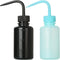 2Pcs Tattoo Wash Bottle 150ml, 5oz Water Squirt Bottle for Medical Succulent Cleaning, Black&Blue