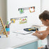 Magnet Bulletin Board 6 Pcs, Frameless Metal Magnetic Boards with 20 pcs Memo Strip for Office Home School Display