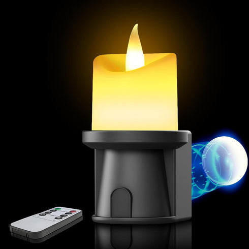 FriutShine Flameless Candles Night Light with Flickering Flame, Battery Operated LED Night Light,