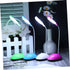 Foldable White Plastic Table Lamp, Battery Powered LED Desk Lamp for Reading
