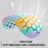 Keyboard Wrist Rest Set, Honeycomb Design Ergonomic Wrist Mouse Support Pad, Soft Silicone Typing Relief for Offices,