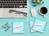 Butler in the Home Sticky Notes, 12 Pack, 3"x3", 50 Sheets Per Pad, Let Your Dreams Take Flight Airplane Memo Pads