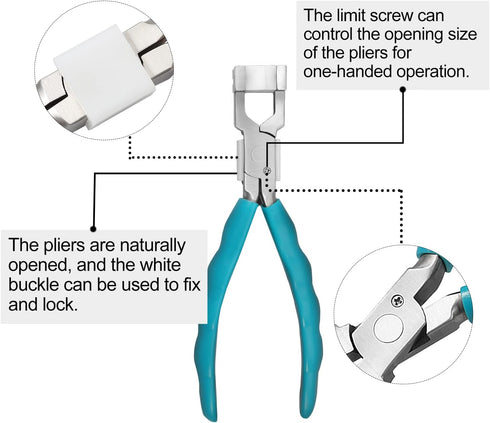 6" Glasses Frame Clamp Adjusting Pliers, Eyeglasses Repairing Pliers with Screwdriver and Replacement Tools