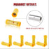 Hilitchi 100pcs Butt Insulated Splice Terminals, Electrical Wire Crimp Connectors, 12-10AWG, Yellow