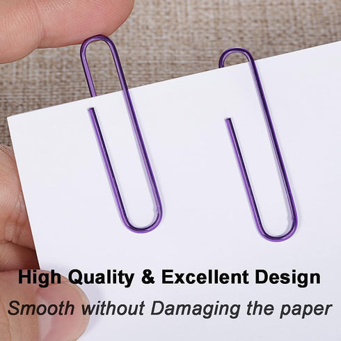 Paper Clips, 100PCS 2" Large Paper Clips (50MM), Durable & Rust Resistant for Office and School Use