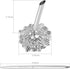 Hollow Round Pen Holder Signing Pen Set for Wedding, Bridal Engagement, Valentine's Day Favors, Silver