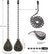 Set, 12 Inches (4 Pack) Bronze Ceiling Fan Pull Chain Decorative Fan Pull Chain Pendant Extension, Lighting & Fan