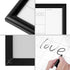 Dry Erase White Board & Monthly Calendar Board, Magnetic Whiteboard for Wall, Office/School/Home, Black Wood Frame