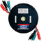 OCM - 3 Wire Retractable Test Leads - 18 Gauge Electrical Copper Wire with Alligator Clips, Impact Resistant Case