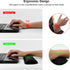 VECUU Keyboard Wrist Rest Pad with Ergonomic Raised Memory Foam for Easy Typing & Pain Relief, Anti-Slip Support (Black)
