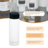 30ML (1oz) Clear Glass Vials, 30ml Borosilicate Glass Empty Vials with Caps, Black Screw Caps, Pack of 20, 27.5x84mm