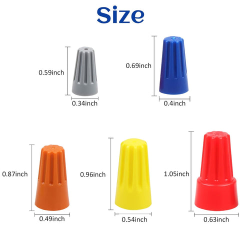180 PCS Wire Connectors, Insulating Insert Twist Electrical Wire Caps for Quick Connection, Colorful Wire Caps
