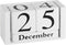 Wyleaves Vintage Wooden Calendar, Wooden Date Block Perpetual Calendar for Desk, Time Concept