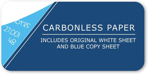 Roaring Spring Carbonless Wirebound Chemistry Notebook, 11" x 8.5", 4x4 Grid Ruled, 50 Sets, White/Blue Pages