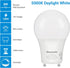 DEWENWILS GU24 LED Light Bulb, 60W Equivalent, 9W 800 Lumens, Dimmable, 5000K Daylight White, 4 Pack