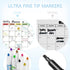 Hivillexun Magnetic Dry Erase Calendar Whiteboard Set (4-Pack) for Home, Monthly & Weekly Views, 8 Markers & Eraser