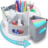 Rotating Art Supply Organizer, Crayon Holder for Teacher Supplies, Kids Desk Storage, Classroom Organization