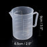 uxcell Measuring Cup 250ml PP Plastic Graduated Beaker with Handle for Lab Kitchen Liquids (5pcs)