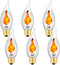 Wuluretoos Flickering Flame Light Bulb, E26 Base Decorative Bulb for Halloween & Christmas,