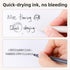 NUSIGN Gel Pens, 5 Pcs 0.5mm Fine Point Retractable Black Ink, Quick Dry, Smooth Writing for Note Taking