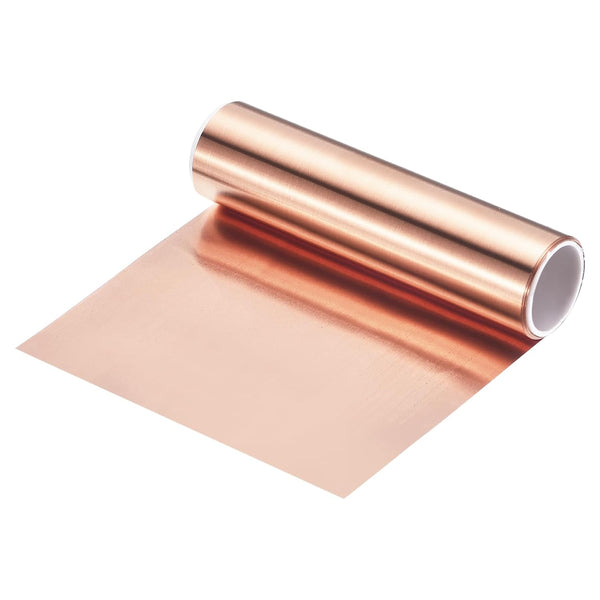 uxcell Copper Sheet Roll, 2000mm x 90mm x 0.03mm, 99.9% Pure Copper for DIY Projects