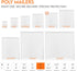 Premium White Poly Mailers, 10x13, 200 Count, Extra Strong Self-Sealing Shipping Envelopes, Waterproof