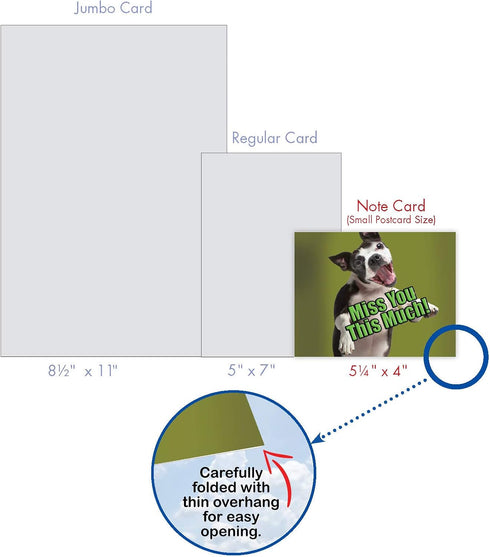 The Best Card Company - 10 Blank Assorted Notecards w/Envelopes, Boxed Greetings with Dogs