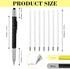 Chinco 48 Pcs Multi Tool Ballpoint Pen, 6 in 1 Pen for Men Dad with 48 Pcs Black Ink Refills