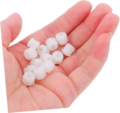 200pcs NUOBESTY Plastic Hinge Dowel Inserts Self-Tapping Screws for Cabinet Door Repair and Installation Plastic
