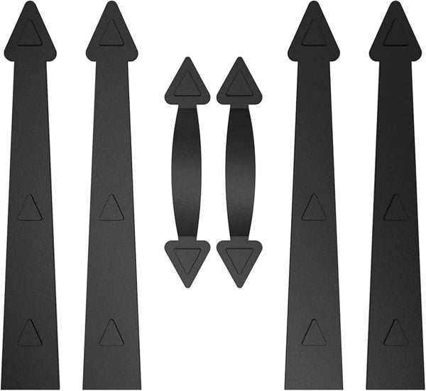 ZEKOO Garage Door Magnetic Decorative Hardware Kit, Set of 6 Faux Hinges and Handle for Garage Door Decoration.