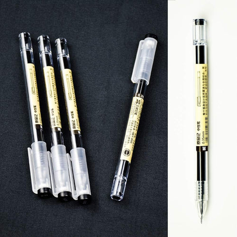 AUHOKY 24Pcs 0.35 mm Black Gel Ink Pens, Extra-Fine Ballpoint Pens for Office & School Stationery