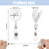 Zonon 12 Pcs Nurse Badge Reels, Retractable ID Holder with Alligator Clip for Doctor Teacher Gifts