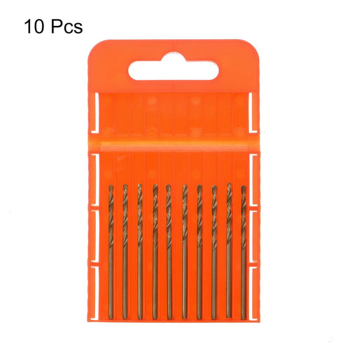 10pcs M35 Cobalt Jobber Drill Bits 1.8mm / 0.071" High Speed Steel HSS Twist Tool for Stainless Steel, Copper, Wood